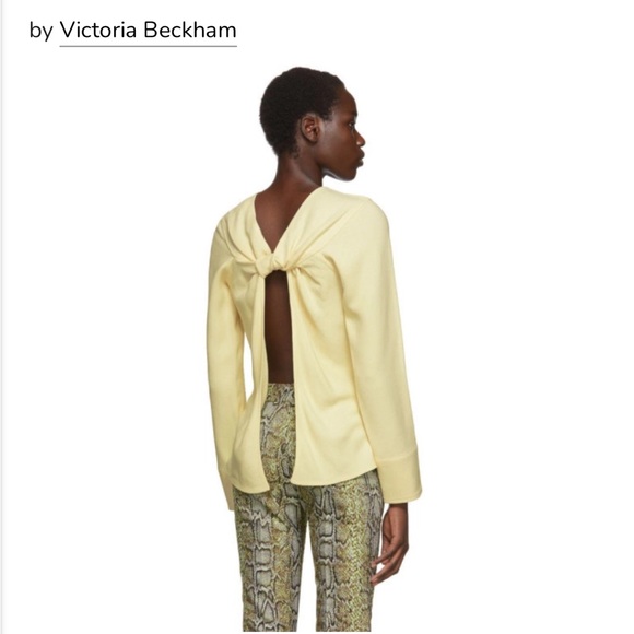 Victoria Beckham Off-White Backless Blouse UK 10 (US S) NWT - Picture 2 of 9